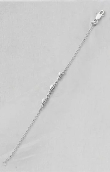 Pulsera con Lunas Infladas Eslabonadas