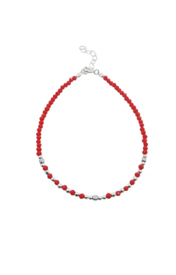 Pulsera de Cristales 2.7mm, Cristales 2mm con Bolitas Diamantadas 2.3m