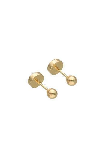 Abridor Oro 18 Kt. c/Tic Laminado Bolita N2 3mm