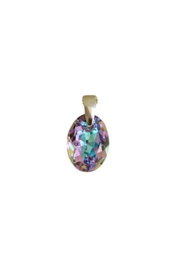 Dije de Crystal Eliptic Cut 11mm