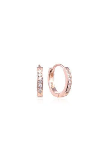 Aros Argollas Huggies 14mm Rosados