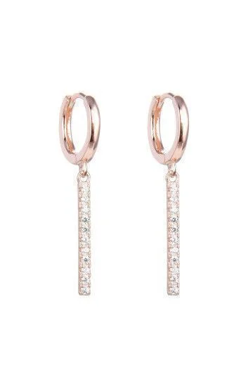 Aros Huggies Lisos con Dijes Colgantes con Circones