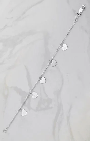 Pulsera Corazones Colgados