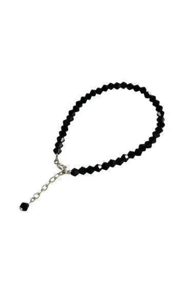 Pulsera de Cristal Checo con Dije Piedra