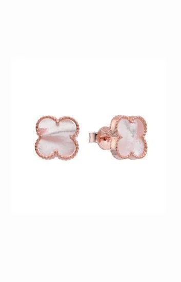 Aros de Flor 10mm con Nacar