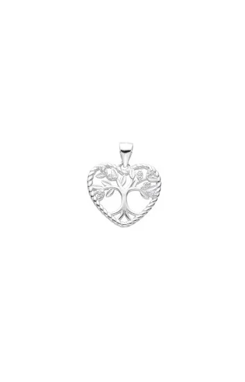Dije de Corazon con Arbol de la Vida