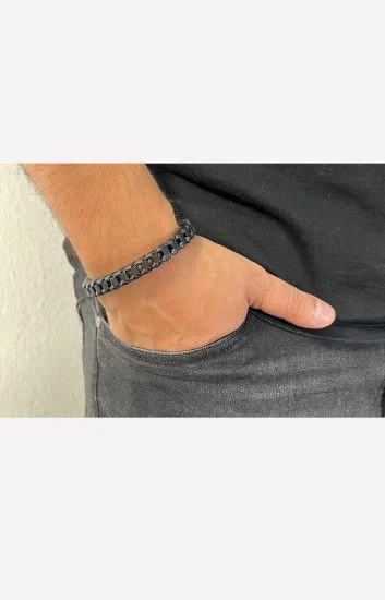Pulsera Cuero y Acero PUA-2039