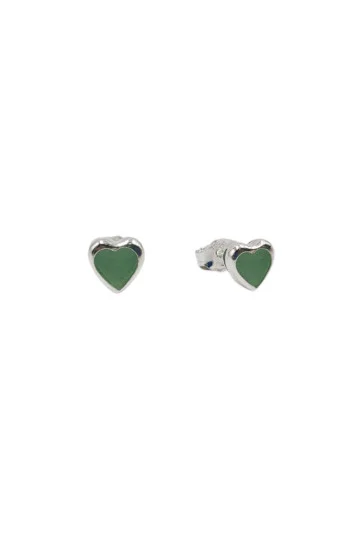 Aros de Piedra en Forma de Corazon 7mm
