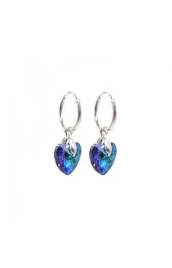 Aro Argollas Lisas 1.2x12mm con Dije Colgante de Corazon