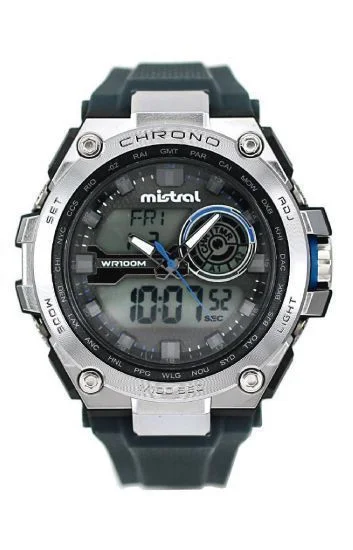Reloj Mistral Caucho Ana-Digi GADW-1161-08