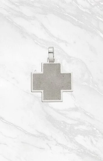 Cruz Equilibrio Con Grabado Textura