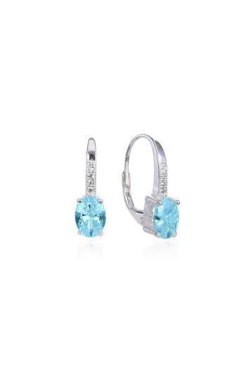 Aros Piedra Ovalada con Brisura