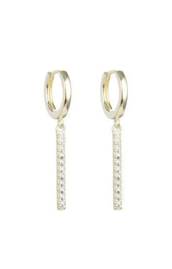 Aros Huggies Lisos con Dijes Colgantes con Circones