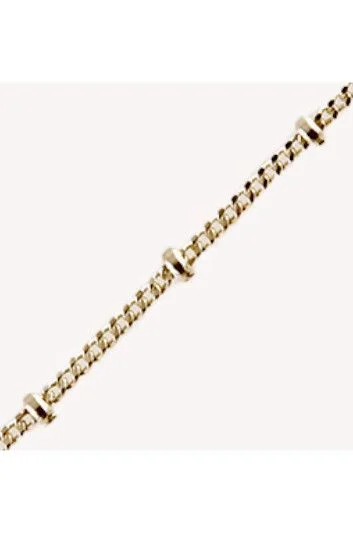 Pulsera de oro 18k 18 cm (1,3g)