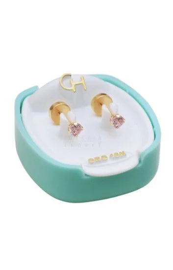 Abridor Oro 18 Kt. Grifa con cubic 4mm