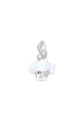 Dije Colgante de Cruz de Cristal