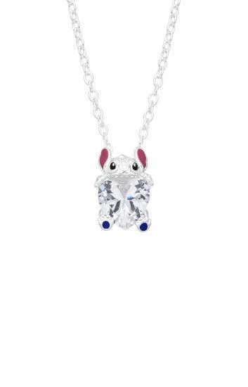 Gargantilla de Stitch Abrazado a Corazon