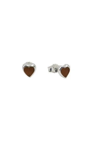 Aros de Piedra en Forma de Corazon 7mm