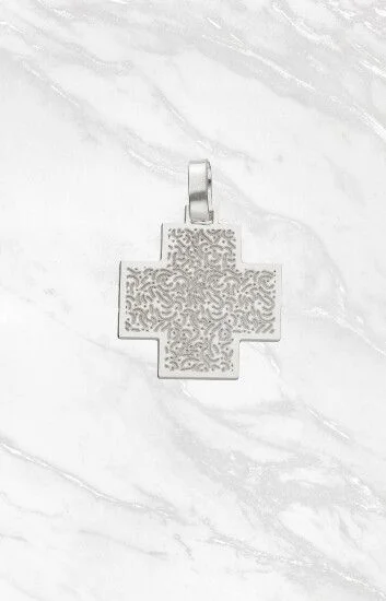 Cruz Equilibrio Con Grabado Textura