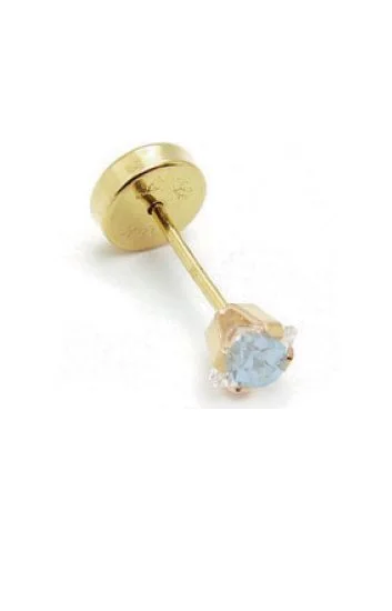 Abridor Oro 18 Kt. Grifa Carre 3.00mm Celeste