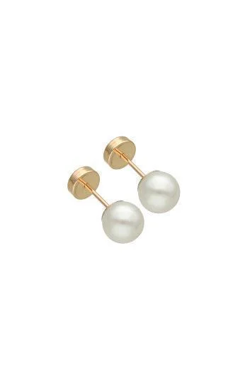 Abridor Enchapados 20 Kt. Perla Simil 6mm