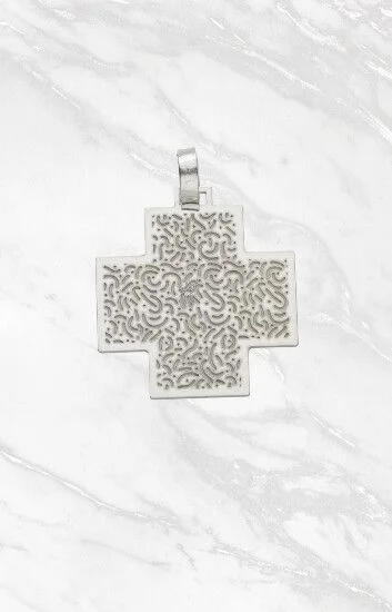 Cruz Equilibrio Con Grabado Textura