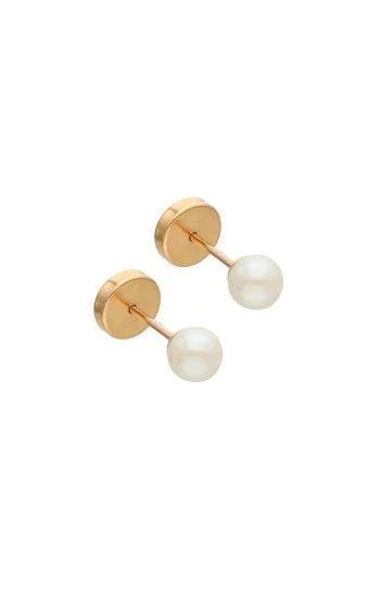 Abridor Enchapados 20 Kt. Perla Simil 4mm