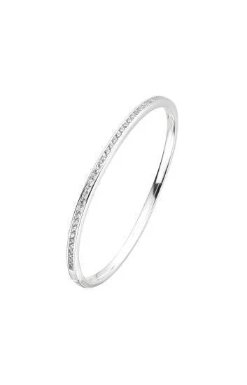 Pulsera R gida con tira de Cubics