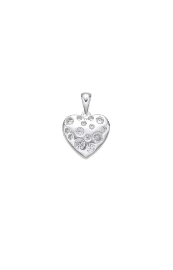 Dije Colgante de corazón con Puntos de Luz