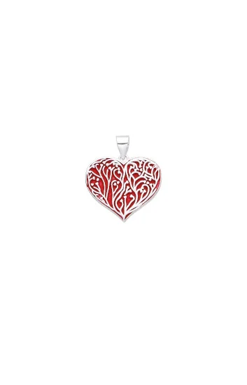 Dije de Corazon con Ramas
