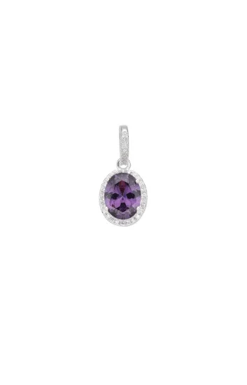 Dije con Cubic Ovalado con Circones
