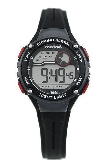 Reloj Mistral Caucho Digital Dama LDX-IT-01