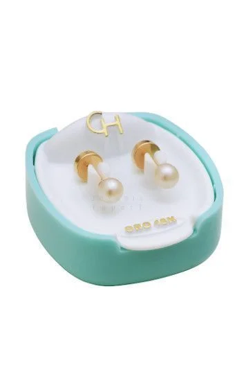 Abridor Oro 18 Kt. Perla Cultivo 4mm
