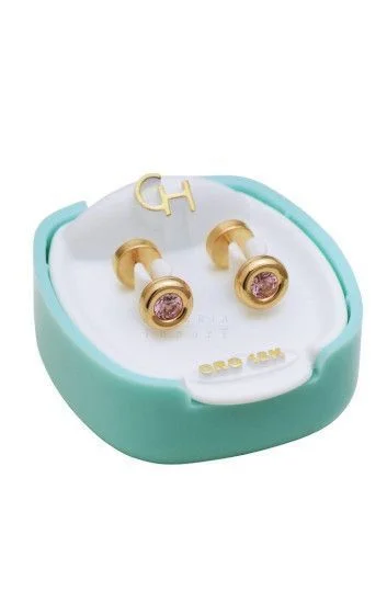Abridor Oro 18 Kt. Dona con Cubic