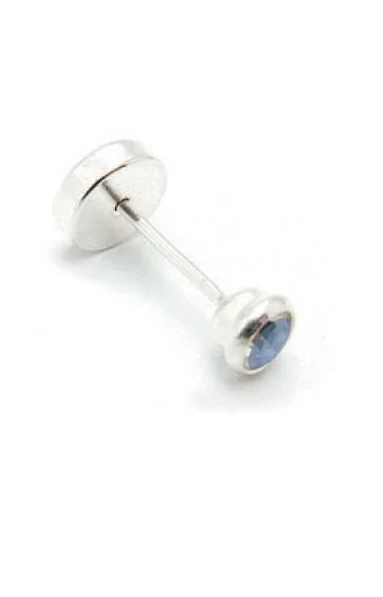Abridor Plata 925 Piedra Engarzada Azul