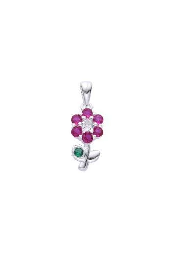 Dije de Flor con Circones