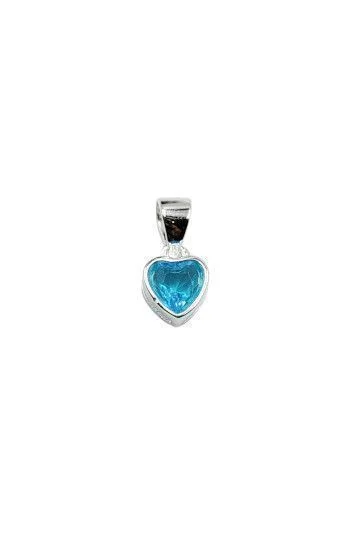 Dije de Cubic con Forma de Corazon 5mm