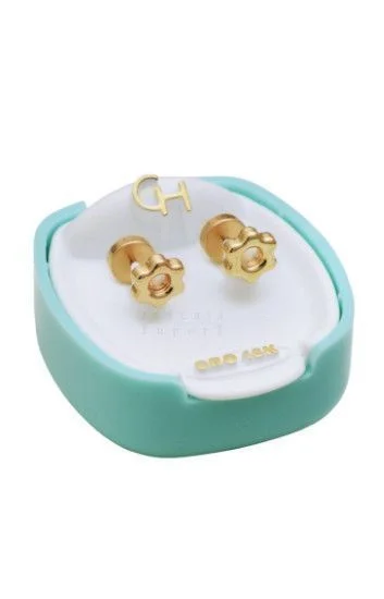 Abridor Oro 18 Kt. Flor con Agujero