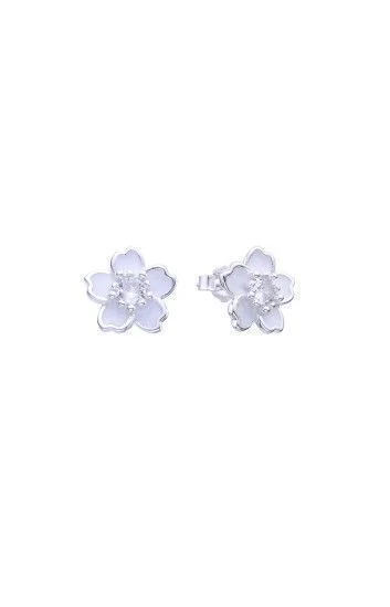 Aros de Flor con Nacar