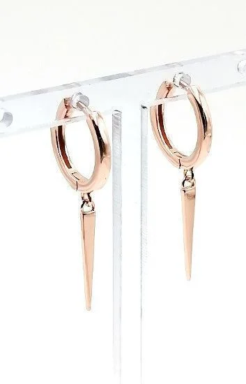 Aros Huggies Lisos con Dije Colgante de P as