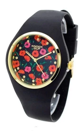 Reloj Knock Out Analogos Caucho Dama 8469.603