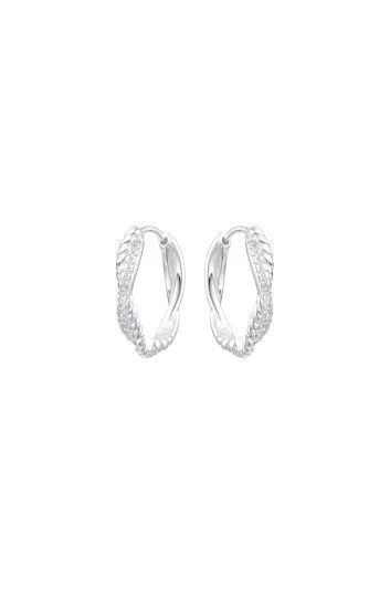 Aros Huggies Entorchados con Circones 18mm