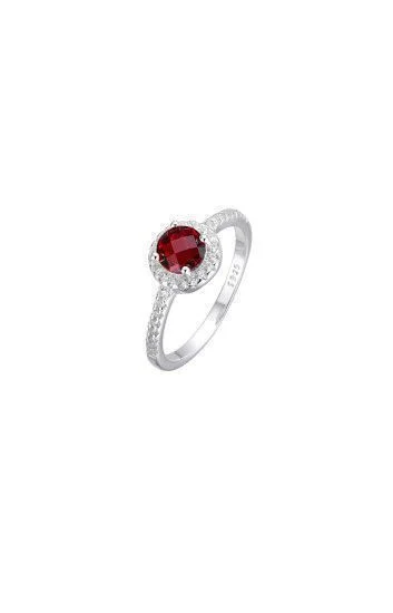Anillo con Cubic Redondo y Circones