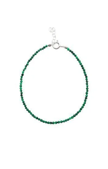 Pulsera de Piedras Malaquita 2.1mm