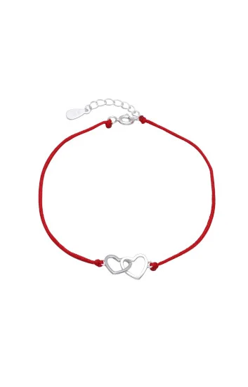 Pulsera Ajustable de Cordon Tejido con Cristales 3.3mm, Bolitas 2.5mm