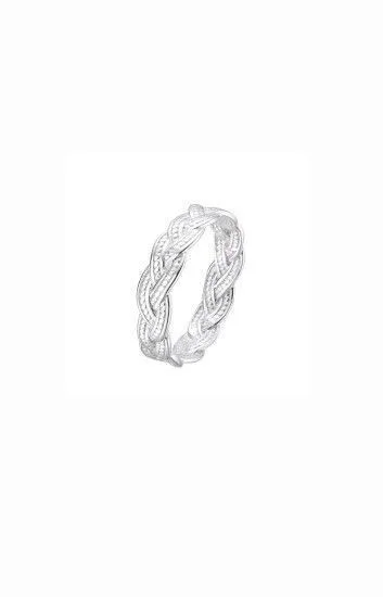 Anillo Liso Trenzado