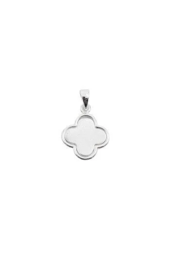 Dije Colgante de Placa en Forma de Flor