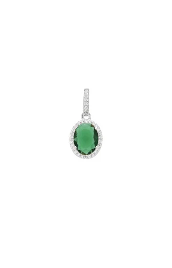 Dije con Cubic Ovalado con Circones
