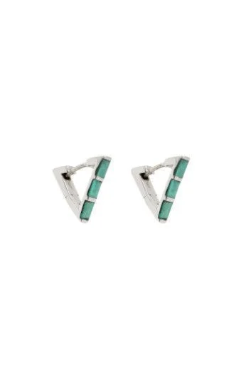 Aros Huggies en forma de Triangulo con Nacar