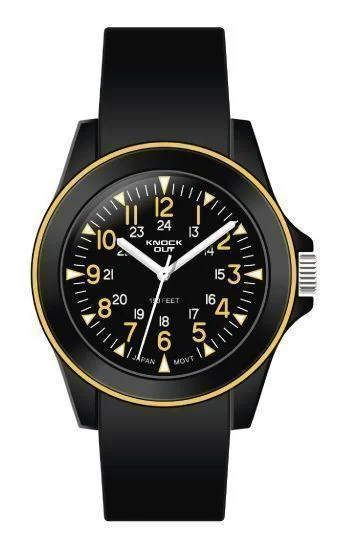 Reloj Knock Out Analogos Caucho Hombre 8450.032